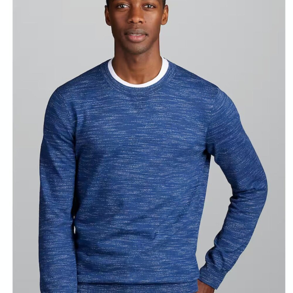 Jos. A. Bank Tailored Fit Crew Neck Sweater -   colour: Light Blue